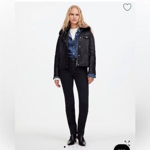 Madewell Black Straight Leg Jeans